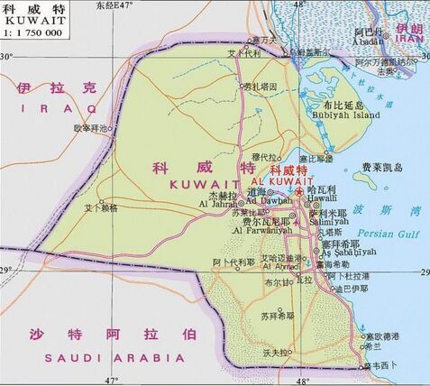 科威特的地理位置